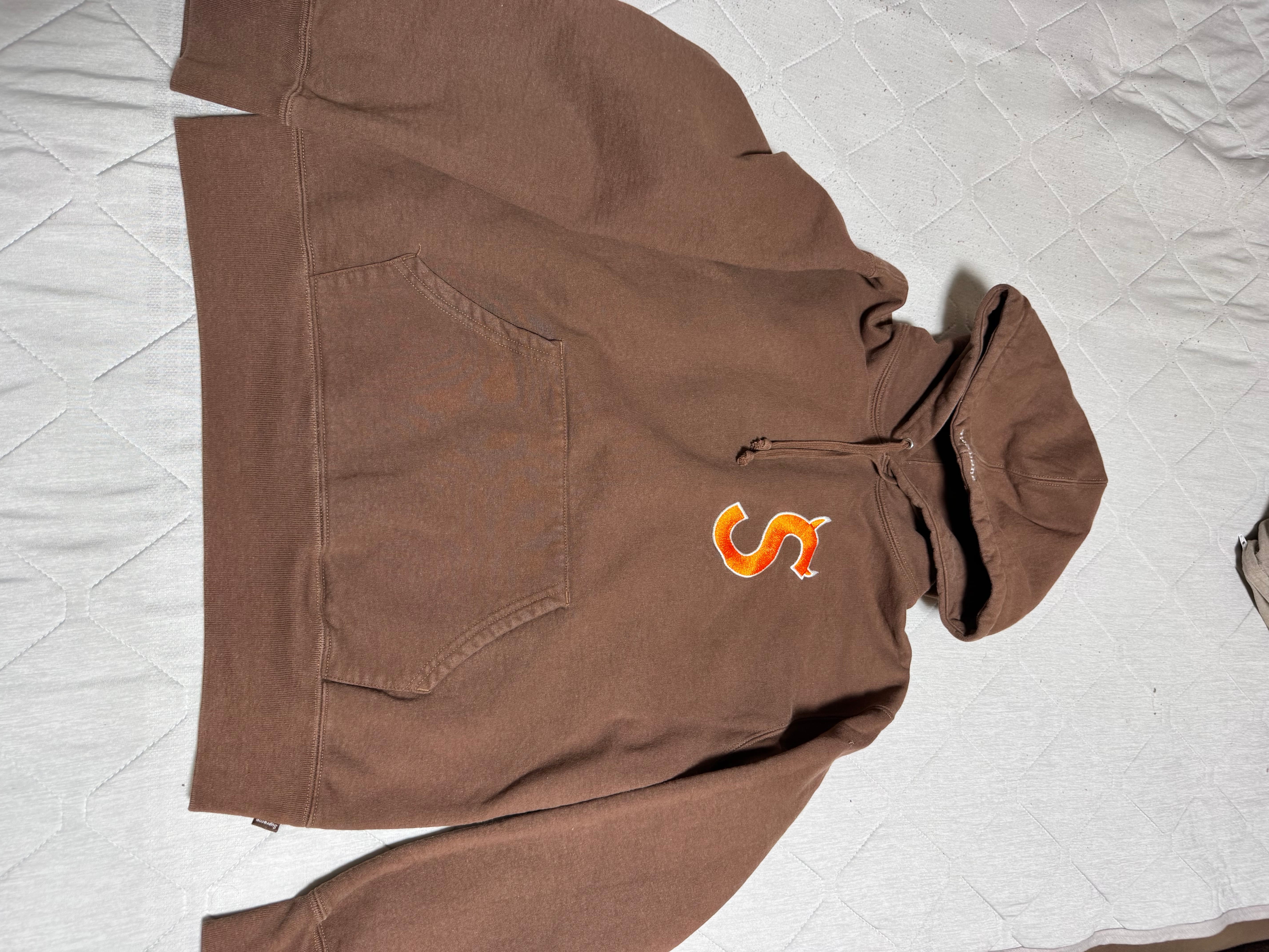 Supreme S Logo Hooded Sweatshirt "Brown" (22FW)
