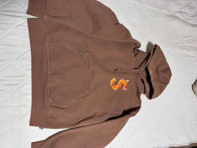 Supreme S Logo Hooded Sweatshirt "Brown" (22FW)