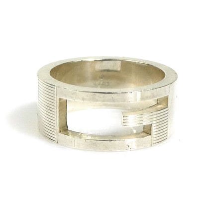 グッチ GUCCI リング・指輪 Gロゴ シルバー925 シルバー レディース 9.5号【中古】 e60649a