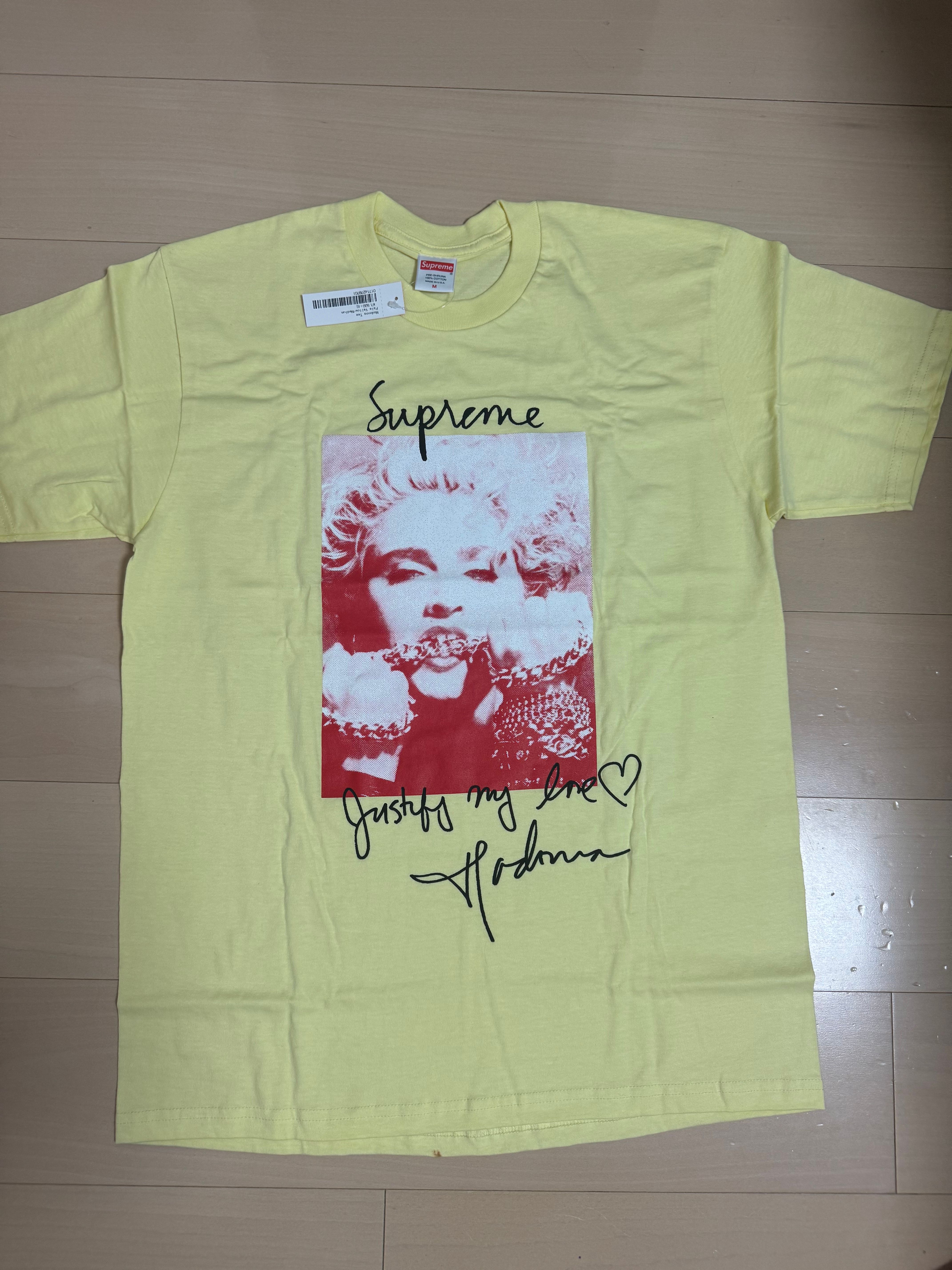 シュプリーム マドンナ Tシャツ "イエロー"