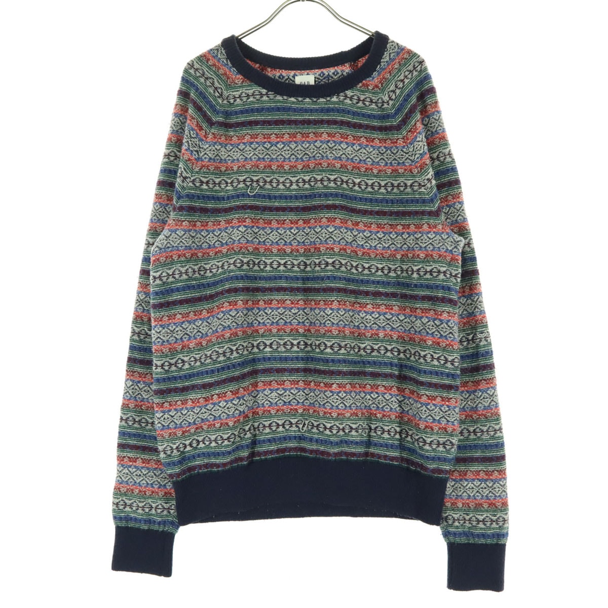 GAP ギャップ フェアアイル柄 長袖 丸襟 セーター M