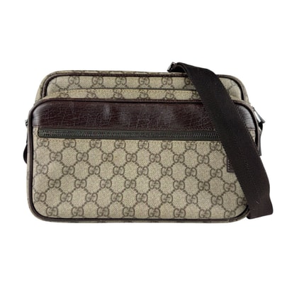 グッチ GUCCI ショルダーバッグ GGスプリームキャンバス ブラウン ユニセックス 114531【中古】 z9500