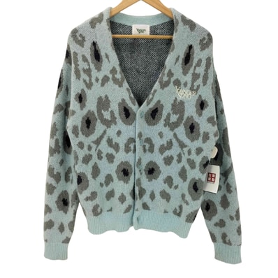 shaggy Knit cardigan シャギー ニット カーディガン レオパード柄【1143355084529】