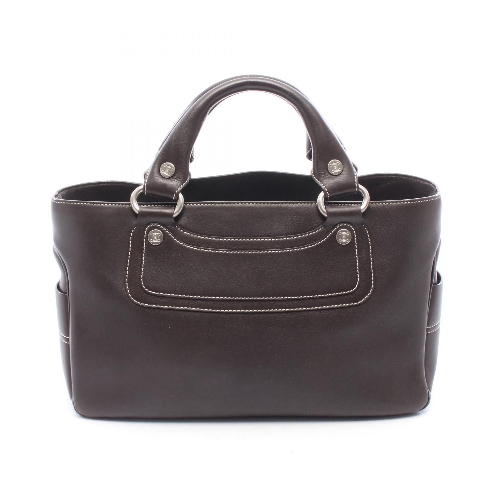 セリーヌ CELINE ブギーバッグ ハンドバッグ バッグ レザー レディース ブラウン系 134023 【中古】