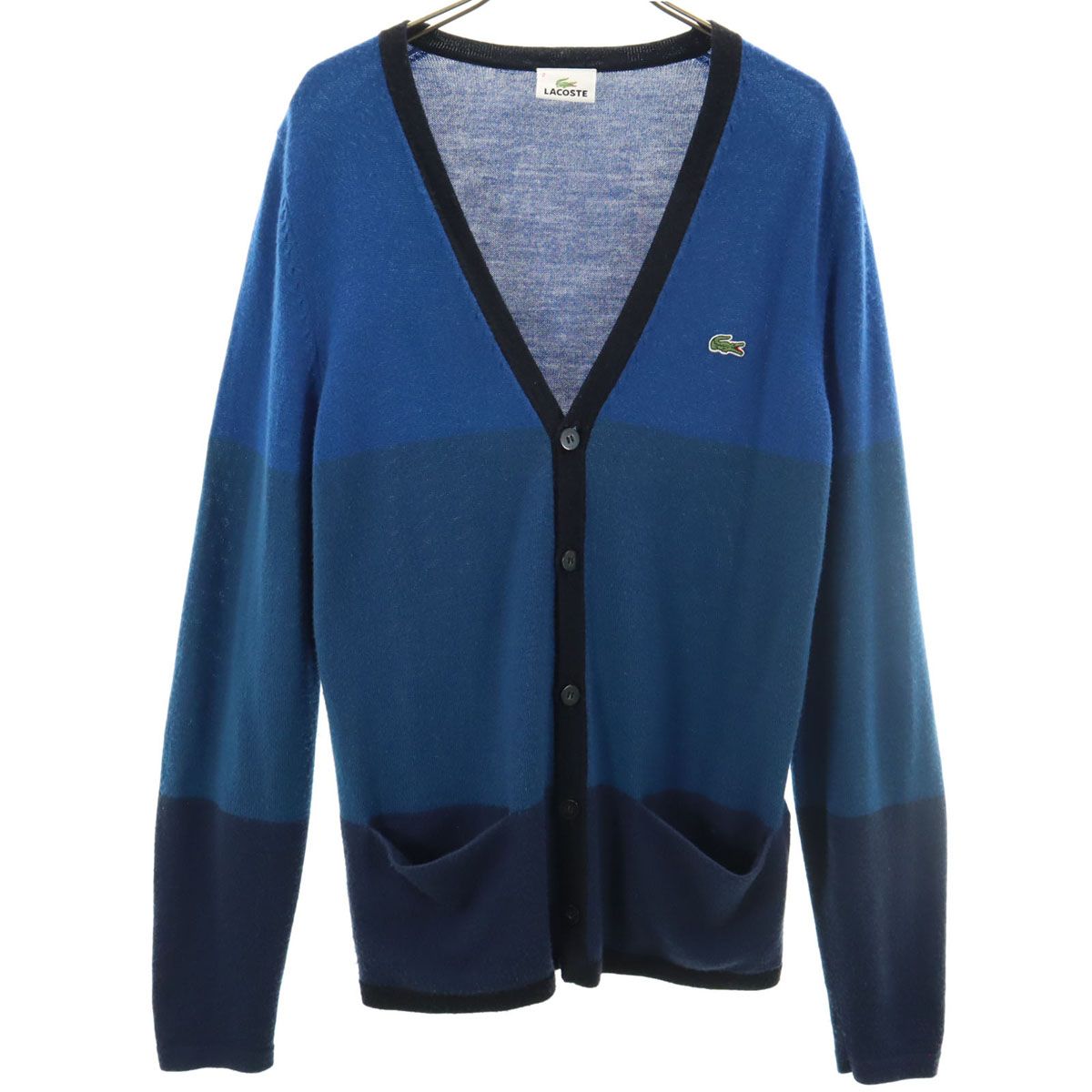LACOSTE 長袖 Vネック カーディガン