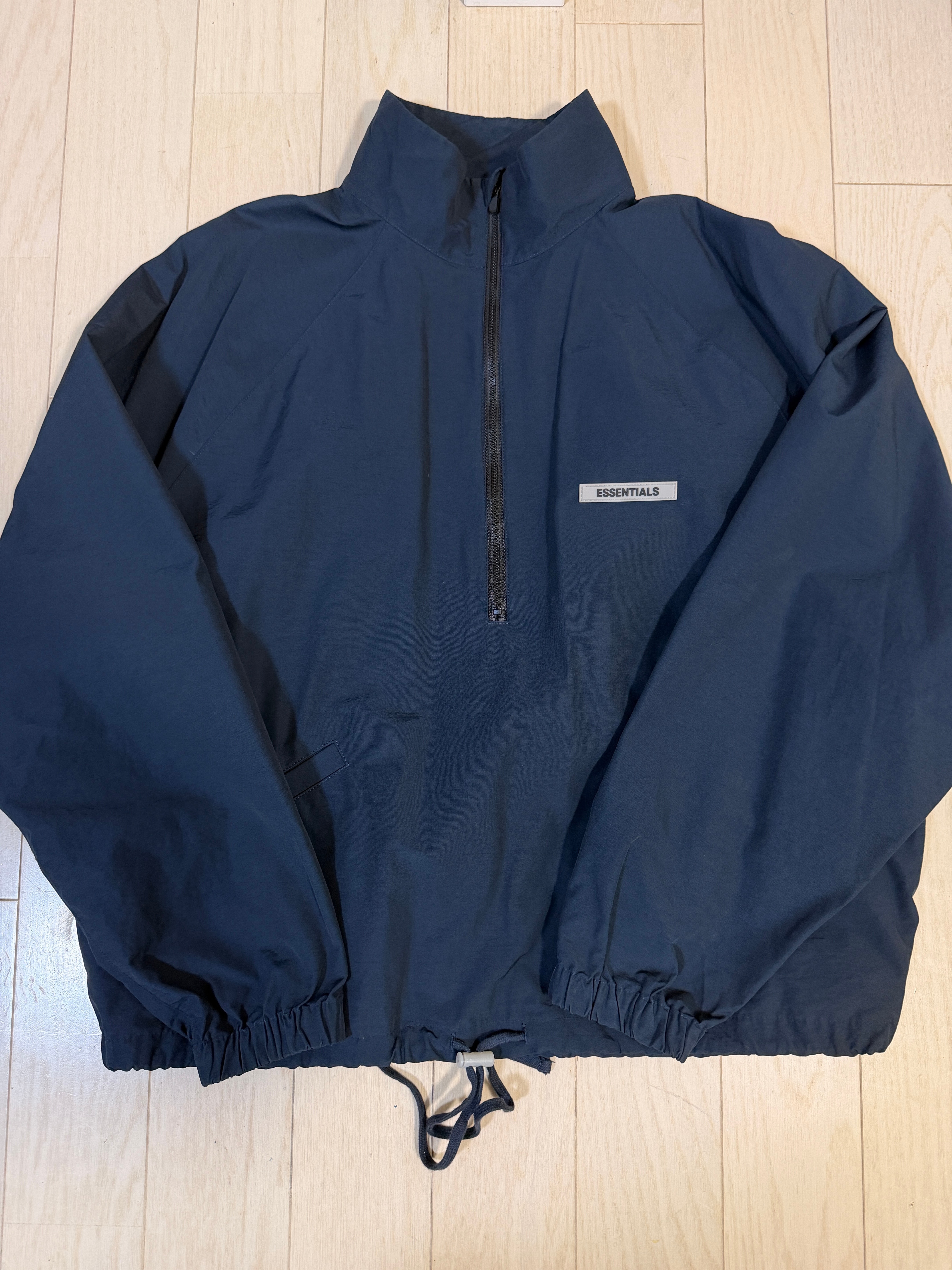 FEAR OF GOD ESSENTIALS / SSENSE Half Zip Track Jacket "Dark Navy"
