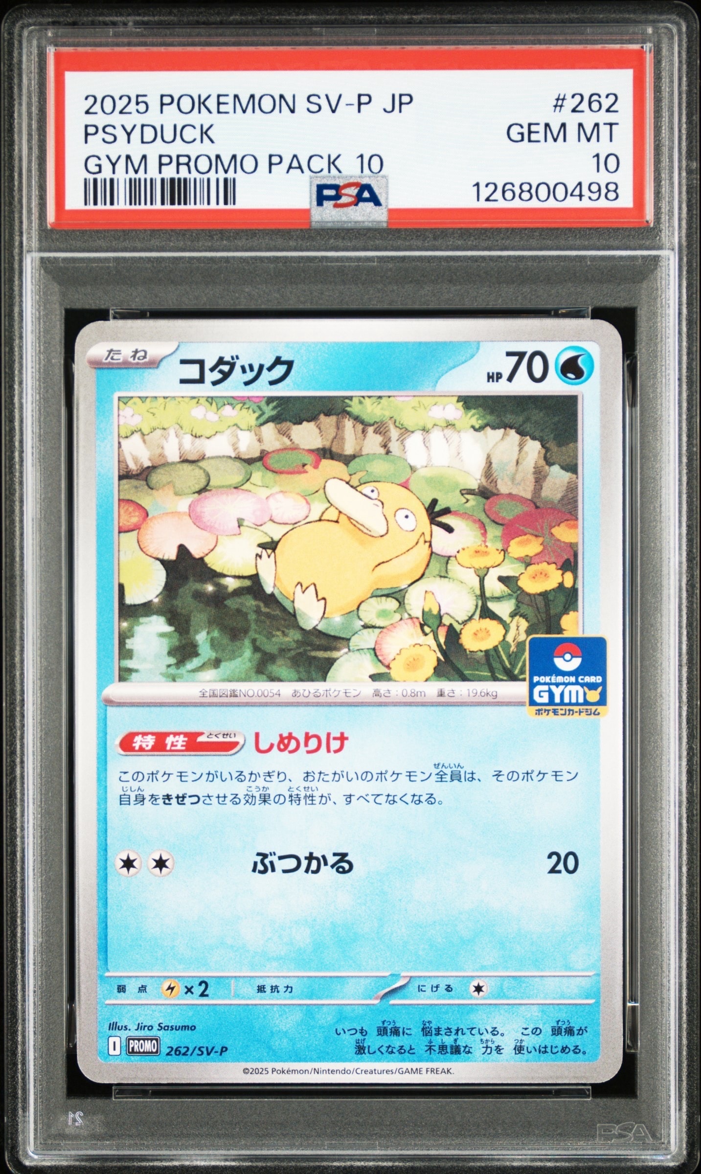 PSA10】コダック P [SV-P 262](プロモカードパック「第10弾」) 1枚の