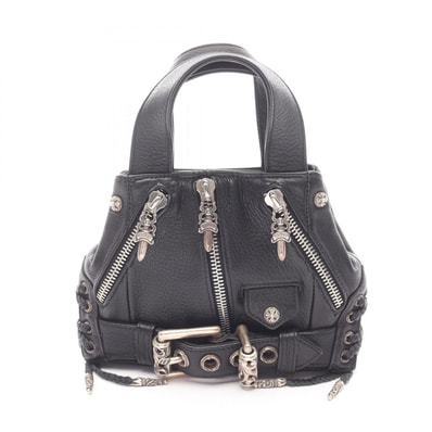 Chrome Hearts Small JJ Dean Leather Riders Handbag "Black"