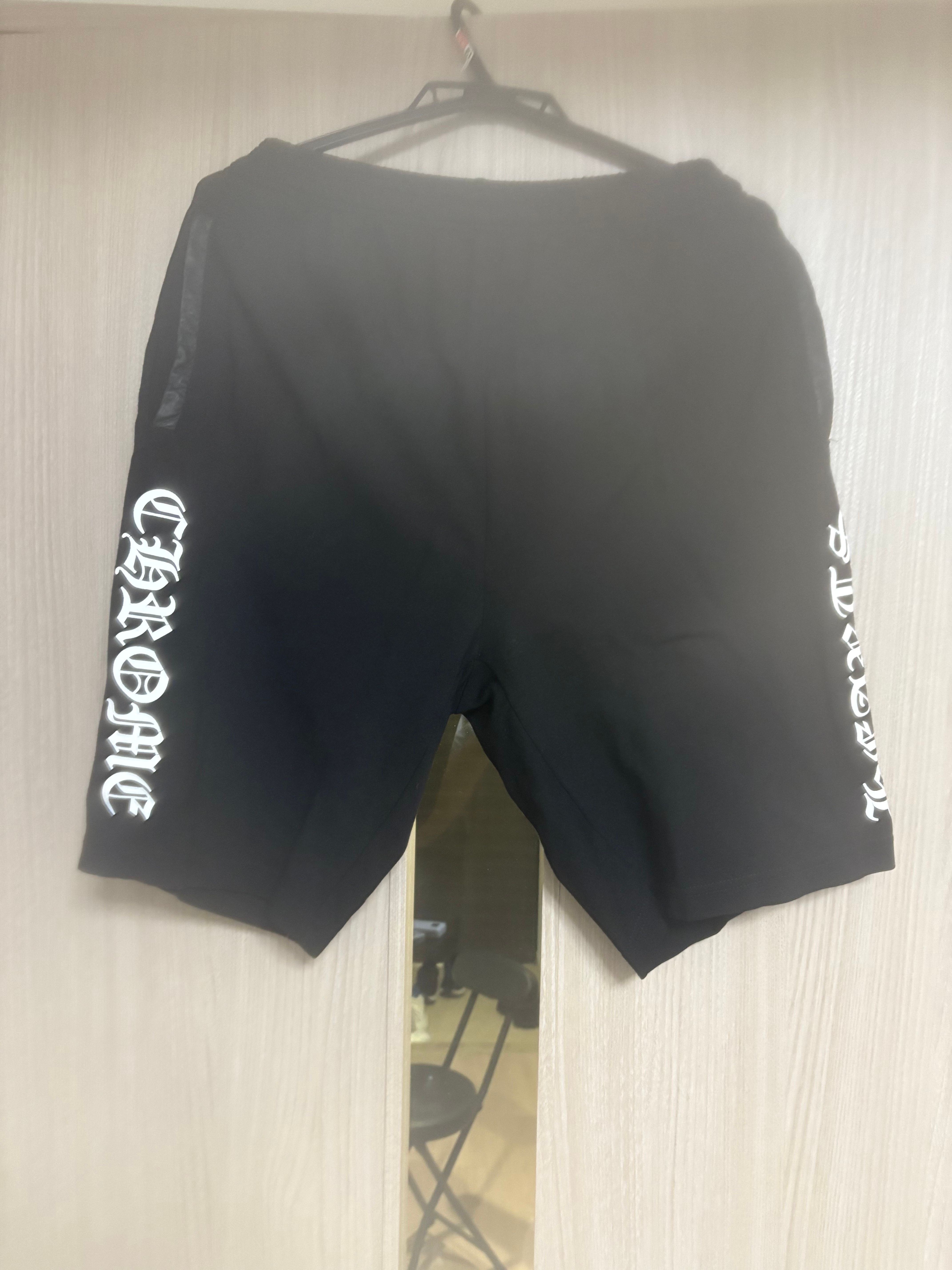 Chrome Hearts Cross Ball Button Track Shorts "Black"