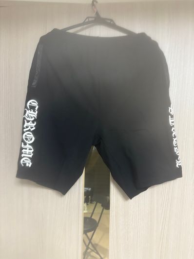 Chrome Hearts Cross Ball Button Track Shorts "Black"