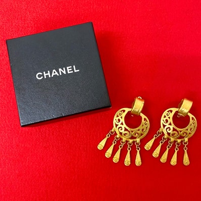 CHANEL シャネル ココマーク GP イヤリング ゴールド
81203