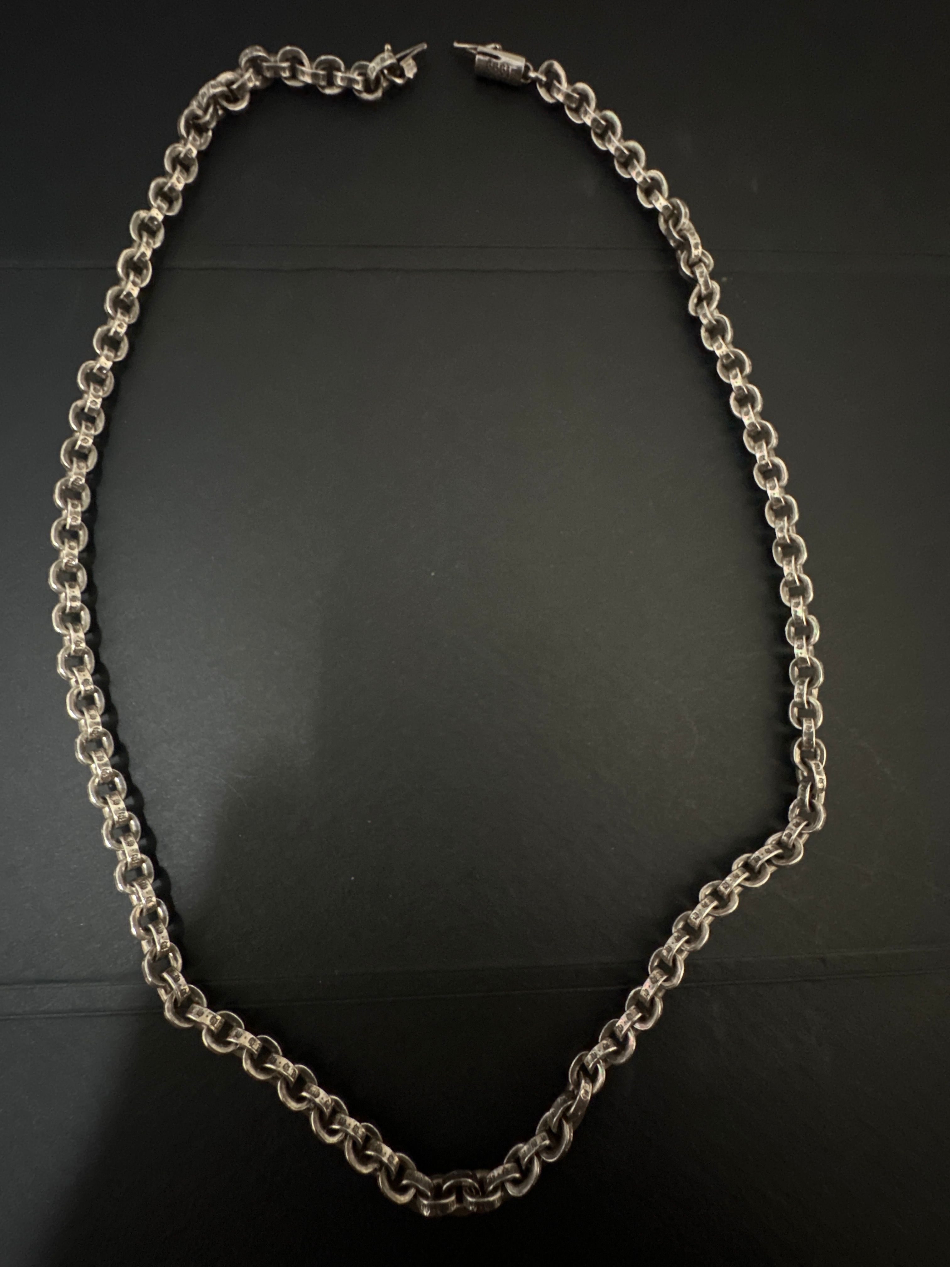 クロムハーツ ペーパーチェーンネックレス 20インチ(50cm)シルバー925