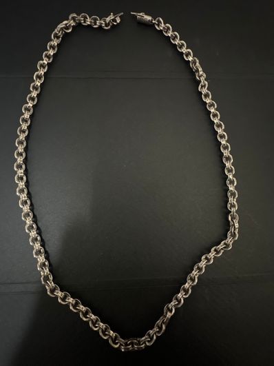 クロムハーツ ペーパーチェーンネックレス 20インチ(50cm)シルバー925