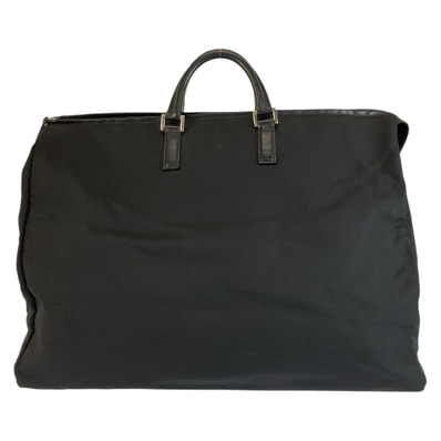 GUCCI グッチ ブラック 黒 シルバー金具 ナイロン ボストンバッグ ハンドバッグ 男女兼用 604299 【中古】
