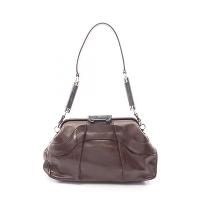 セリーヌ CELINE ショルダーバッグ バッグ レザー レディース ブラウン系 【中古】