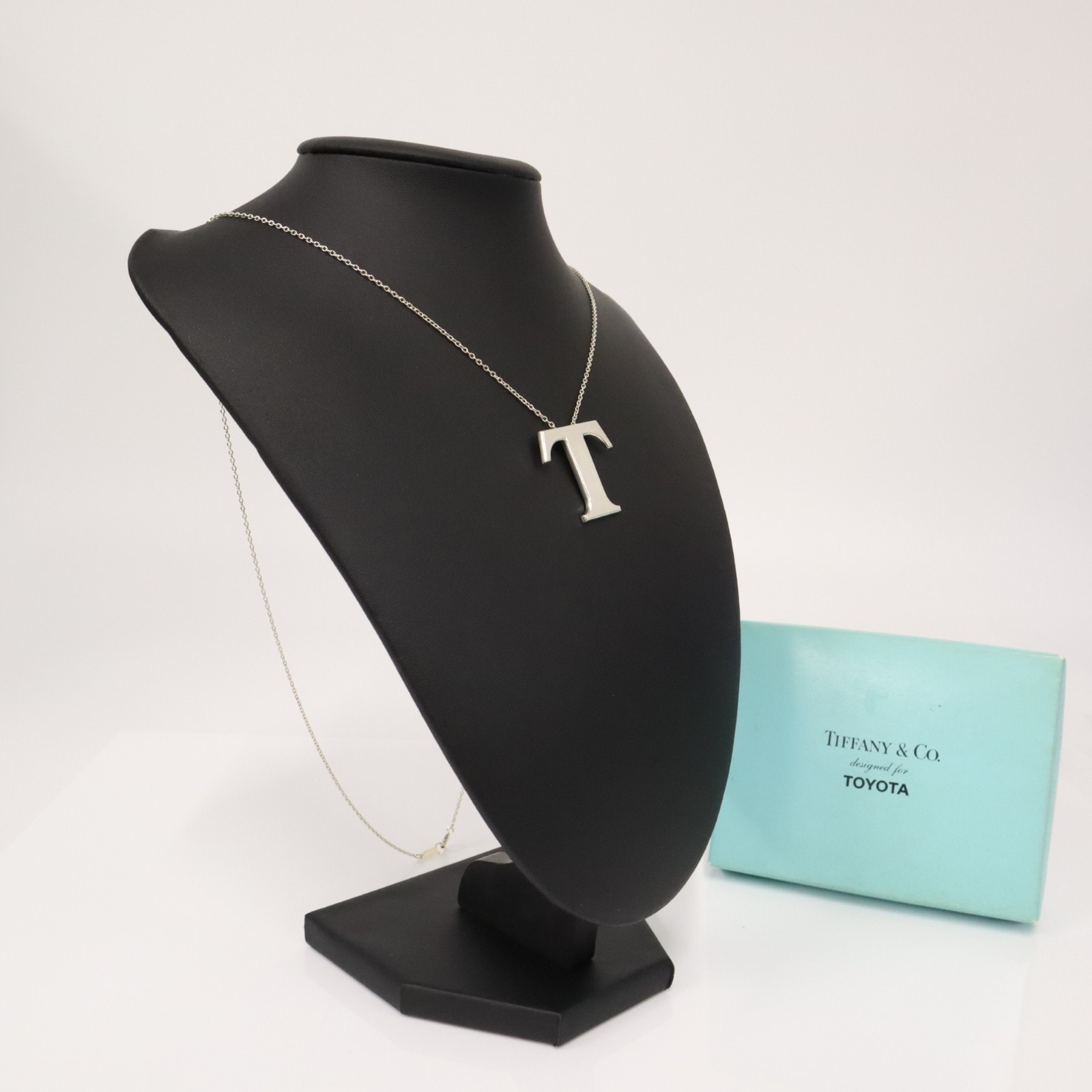 美品 TIFFANY&Co. ティファニー SV925 トヨタコラボレーション イニシャルT ネックレス 925 - ネックレス シルバー シルバー レディース