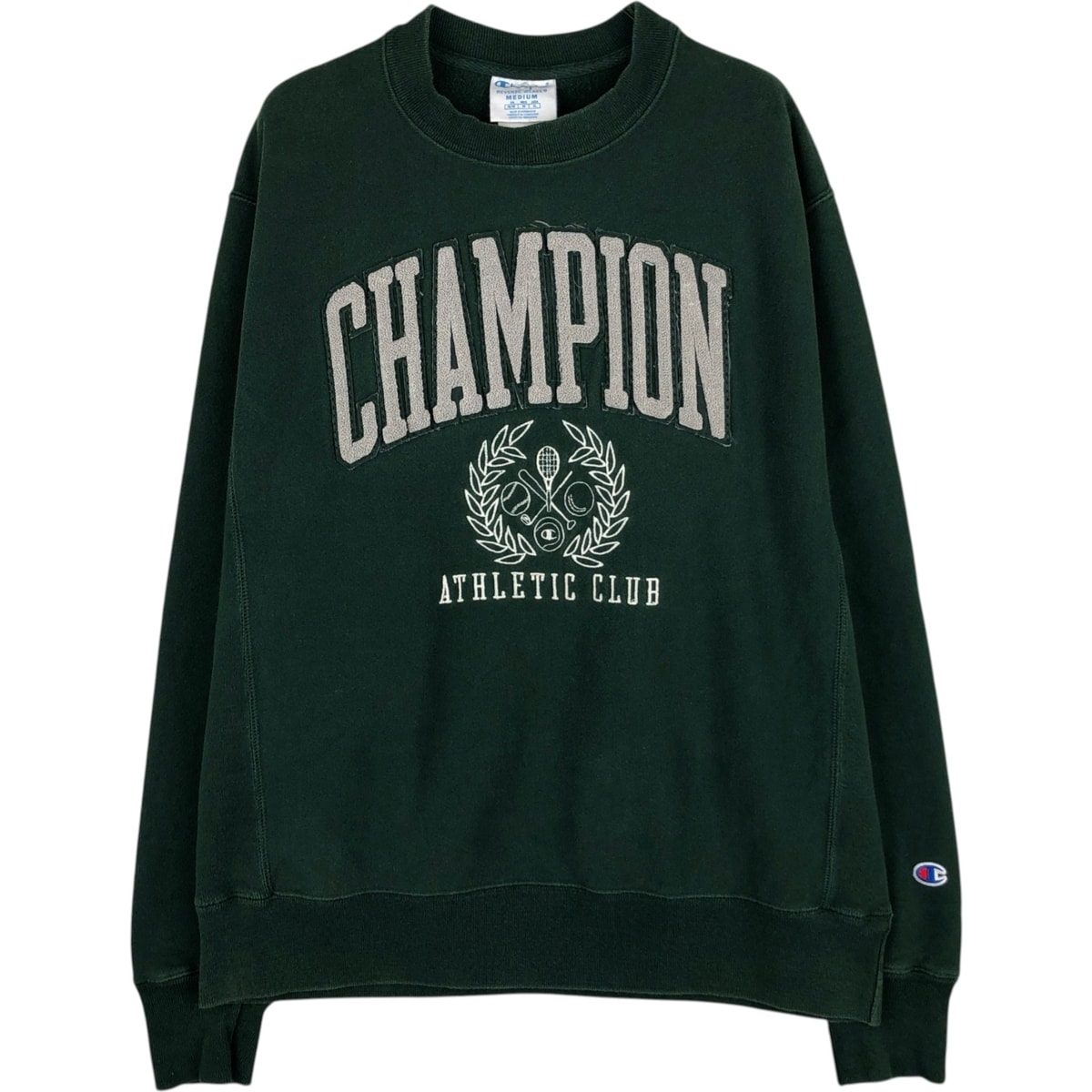 古着 チャンピオン Champion REVERSE WEAVE リバースウィーブ ワンポイントロゴスウェットシャツ トレーナー メンズM相当/eaa626465