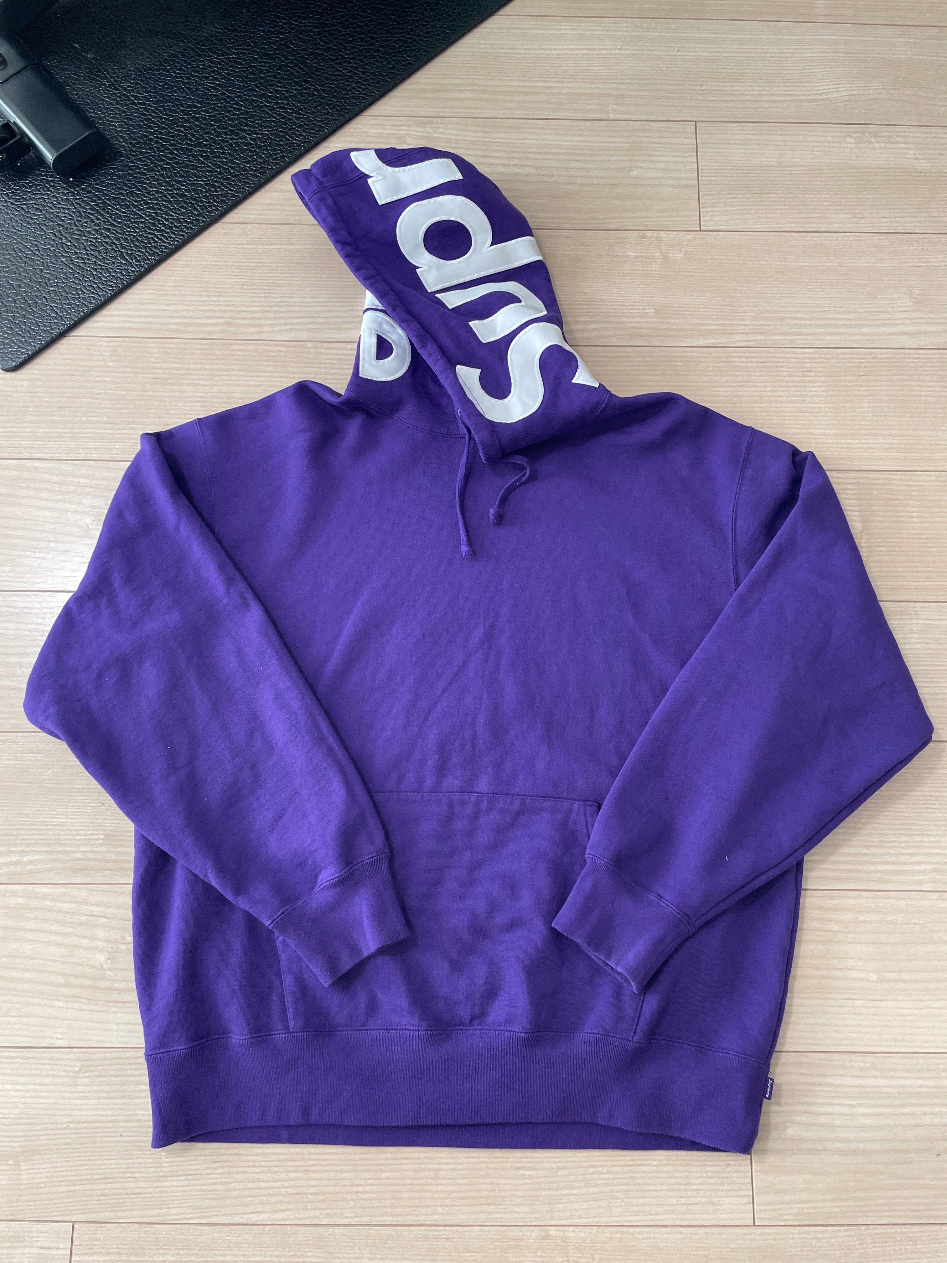 Supreme Contrast Hooded Sweatshirt "Purple"