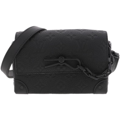 【値下げ】 LOUIS VUITTON ルイ・ヴィトン スティーマー ウェアラブル ウォレット ショルダーバッグ M81746 モノグラムトリヨン ブラック メンズ【中古】