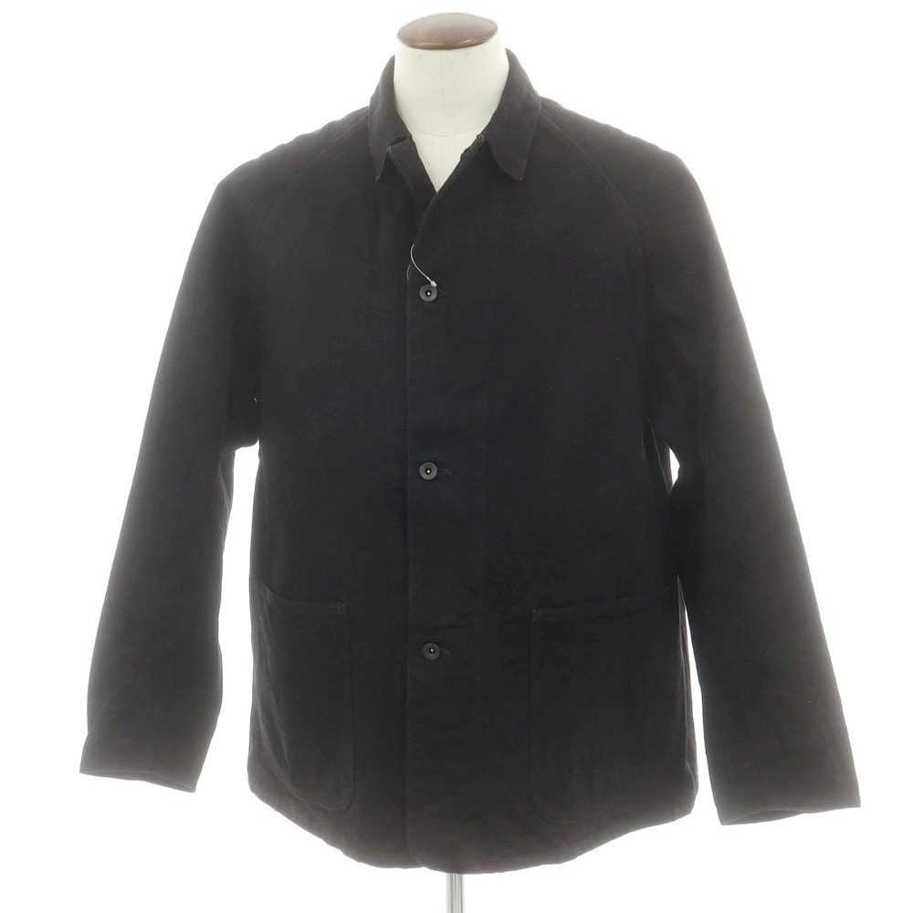 【中古】コモリ COMOLI 2025年秋冬 コットン ワークジャケット ブラック【サイズ3】【メンズ】