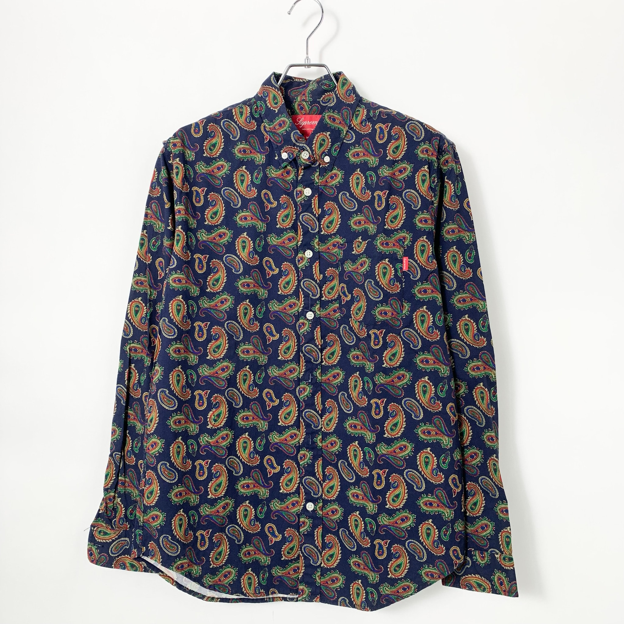 Supreme Paisley Shirt Navy