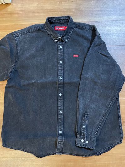 Supreme Small Box Shirt "Washed Black" (24SS)