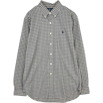 古着 ラルフローレン Ralph Lauren CLASSIC FIT 長袖 ボタンダウンチェックシャツ メンズL相当/eaa676620