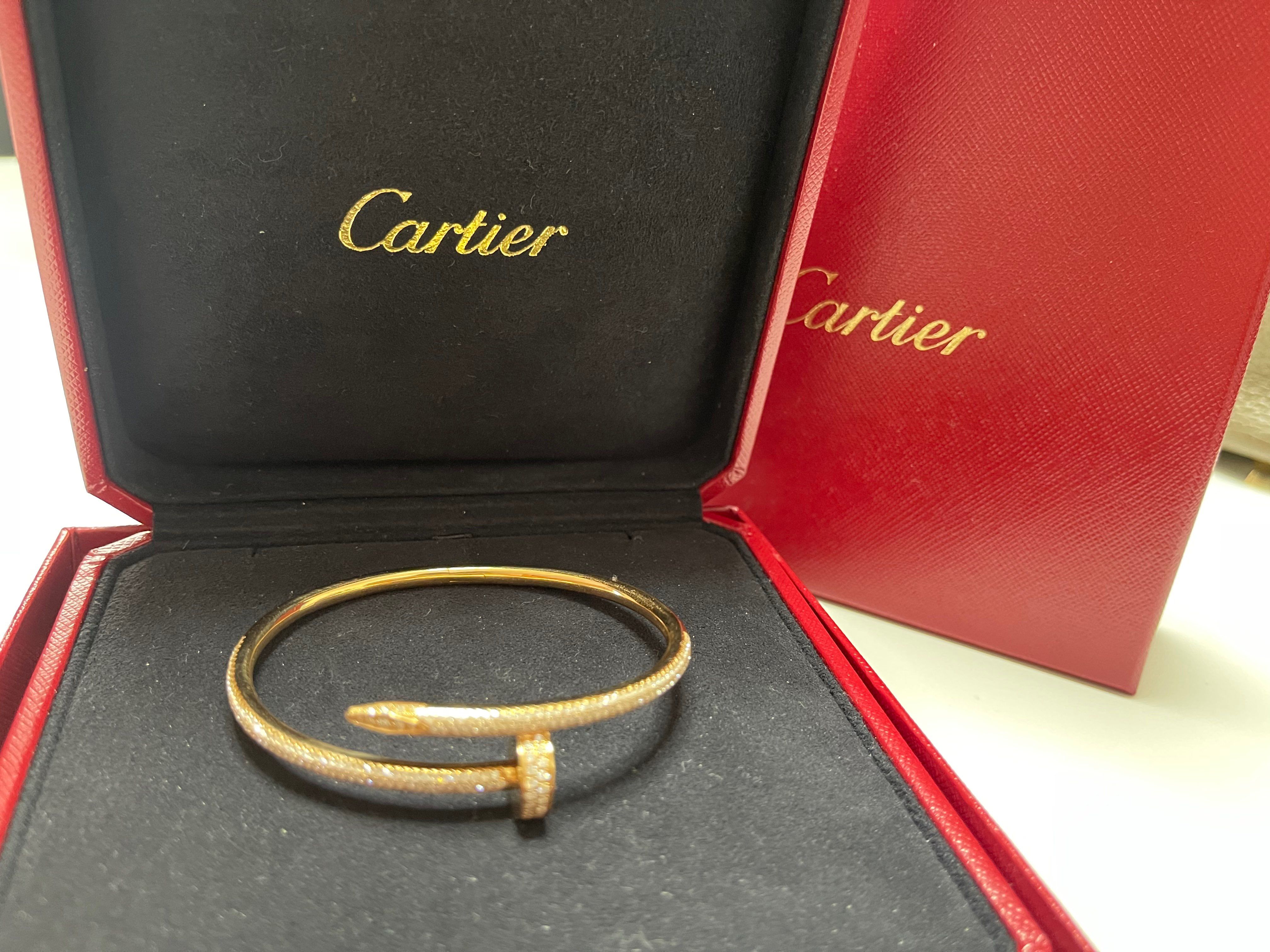 Cartier Juste Un Clou Bracele "Pink Gold/Diamond"