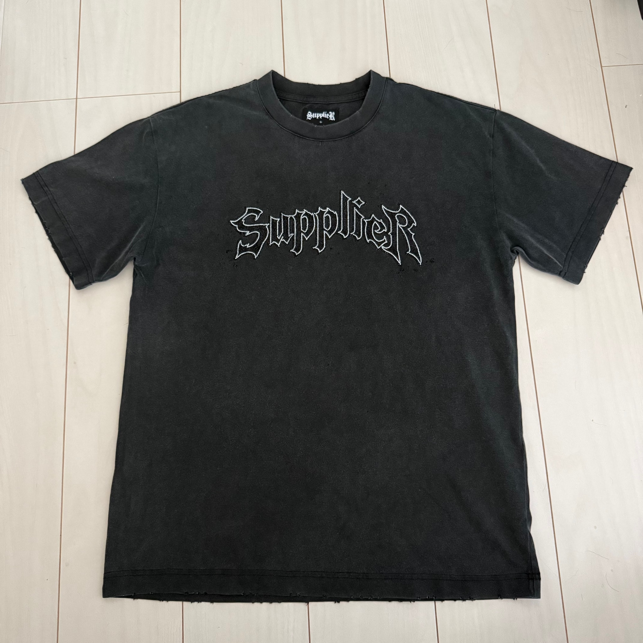 Supplier Splash Rhinestone Iron Logo Tee "Black"