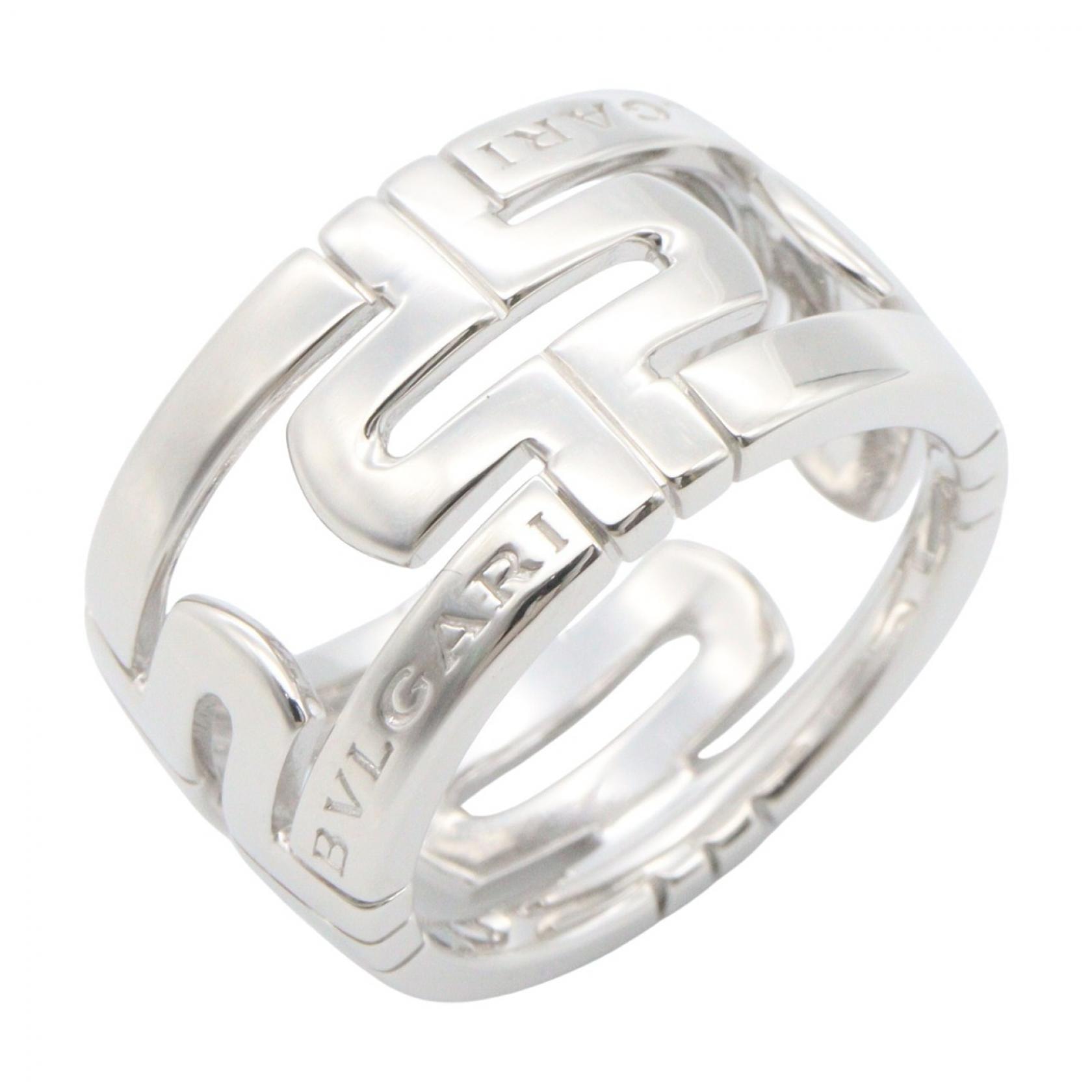 ブルガリ BVLGARI パレンテシリング リング・指輪 ジュエリー K18WG(ホワイトゴールド) メンズ レディース シルバー系 【中古】