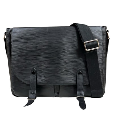 ルイヴィトン クリストファー メッセンジャー エピ ショルダーバッグ エピレザー M58834 ブラック メンズ LOUIS VUITTON 中古