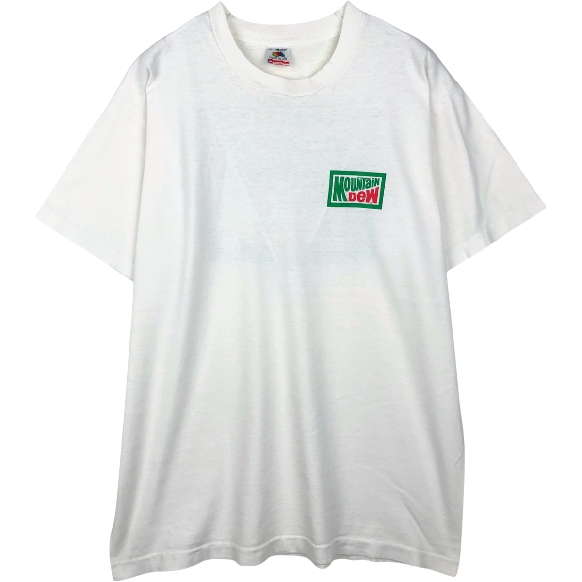 古着 90年代 フルーツオブザルーム FRUIT OF THE LOOM MOUNTAIN DEW マウンテンデュー アドバタイジングTシャツ USA製 メンズXL相当 ヴィンテージ/eaa640881