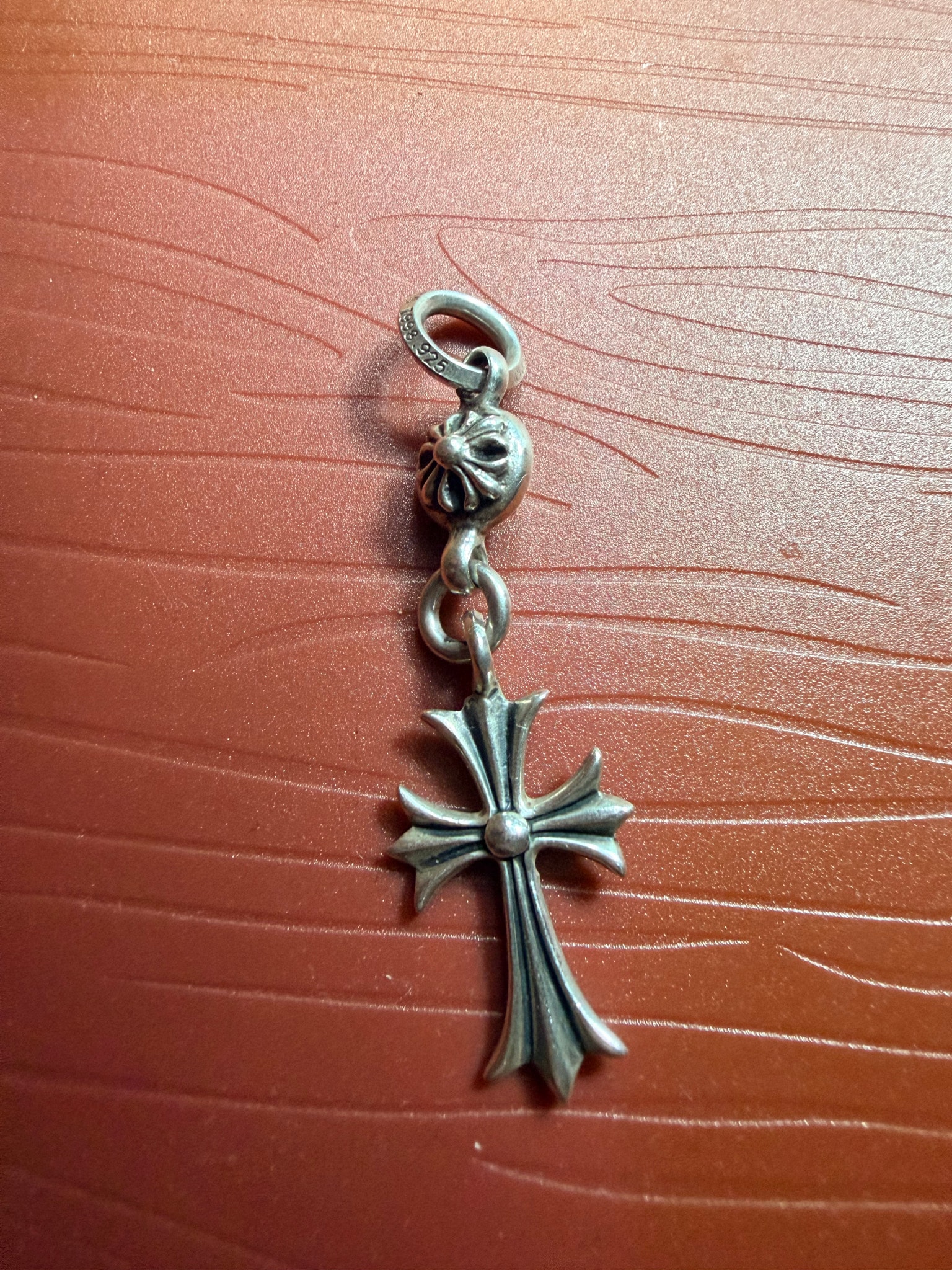 Chrome Hearts 1 Ball Tiny CH Cross Charm "Silver"