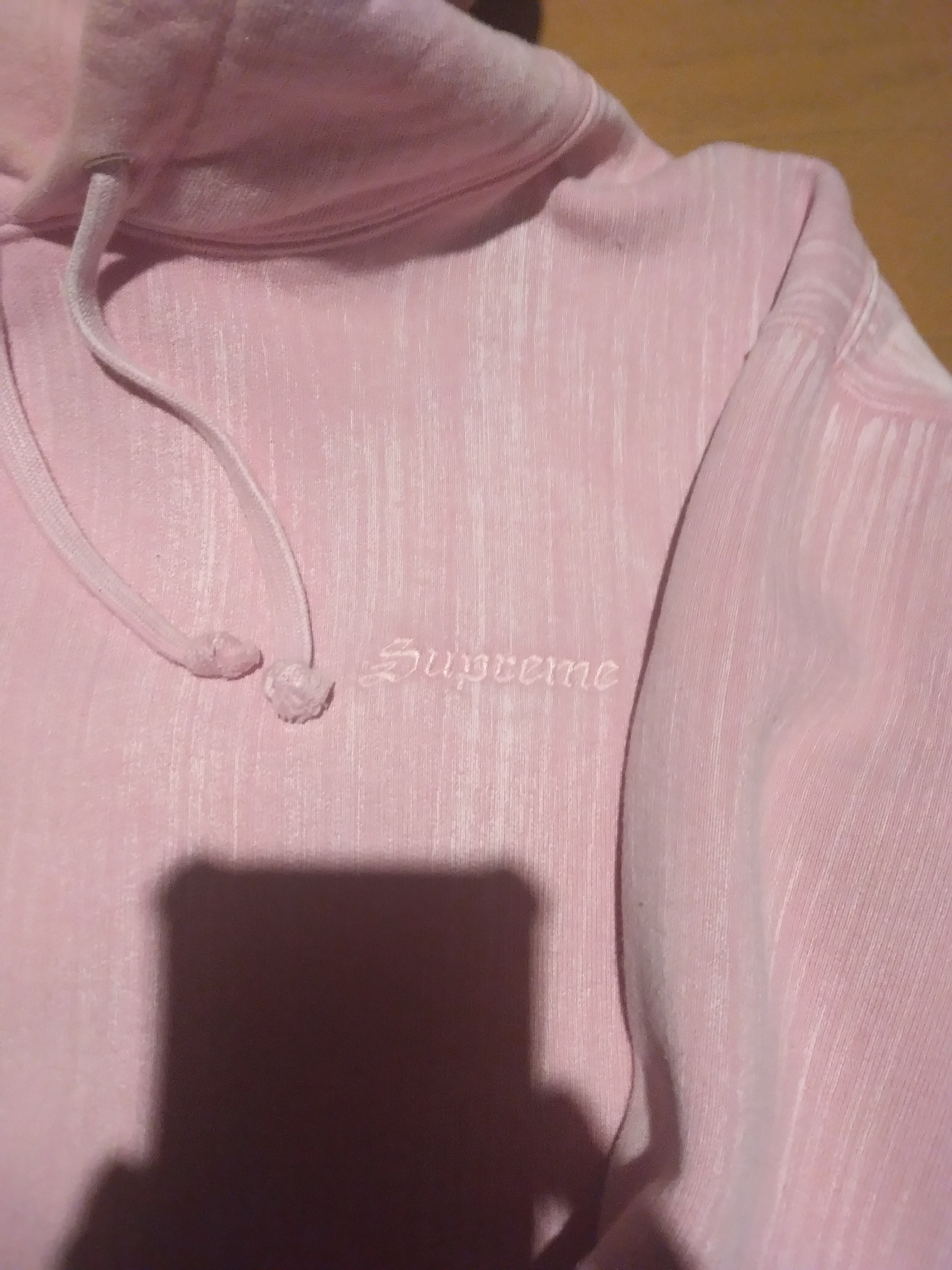 Supreme Brush Stroke Hooded Sweatshirt "Pink"