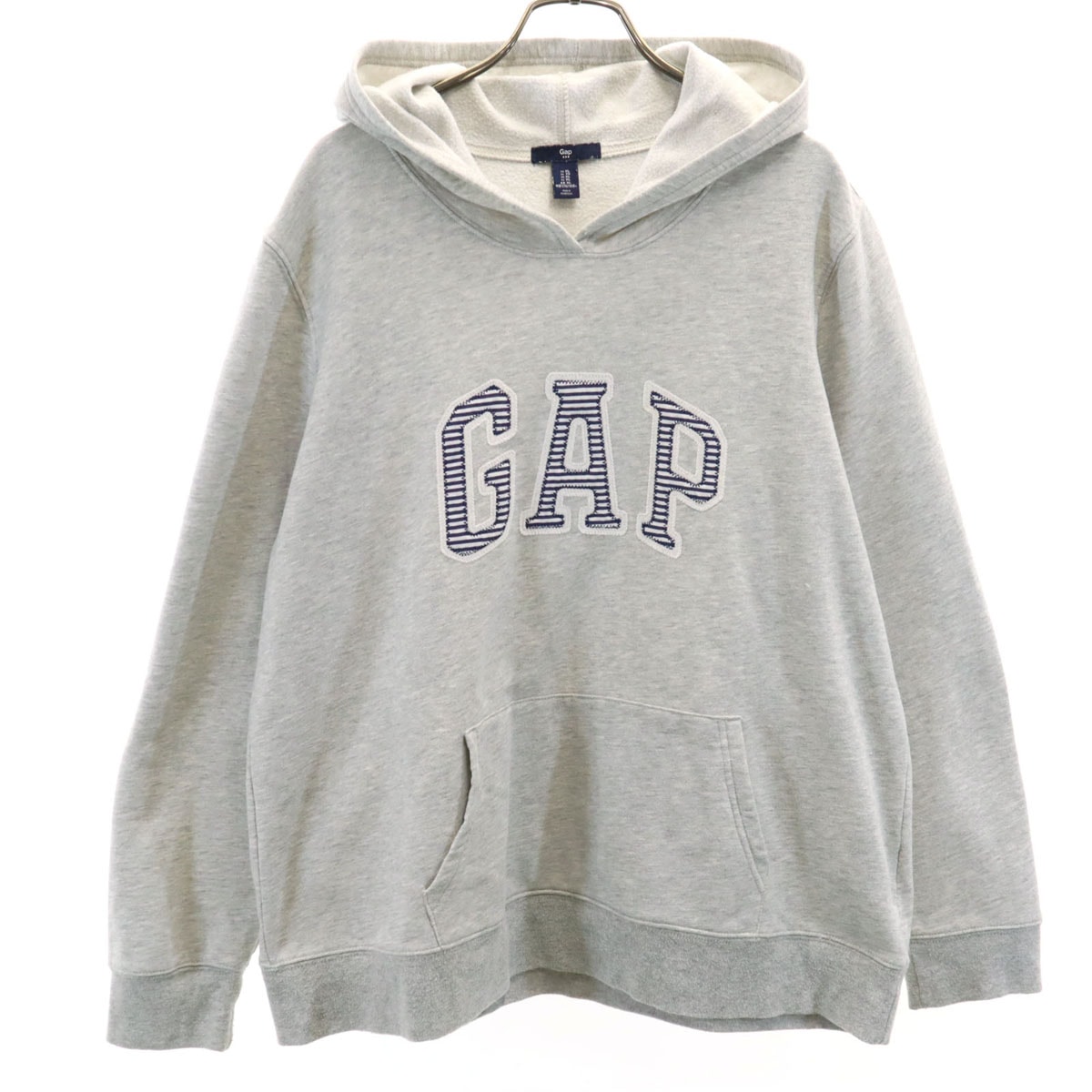 GAP ギャップ 長袖 スウェットパーカー XL グレー プルオーバー 裏起毛