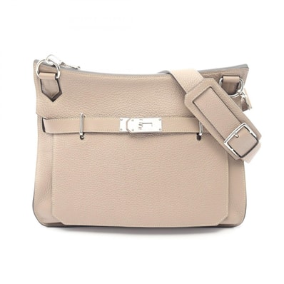 エルメス HERMES ジプシエール34 トゥルティエールグレー ショルダーバッグ バッグ レザー トリヨンクレマンス トゥルティエールグレー □O刻印(2011年製造) レディース ベージュ系 【中古】