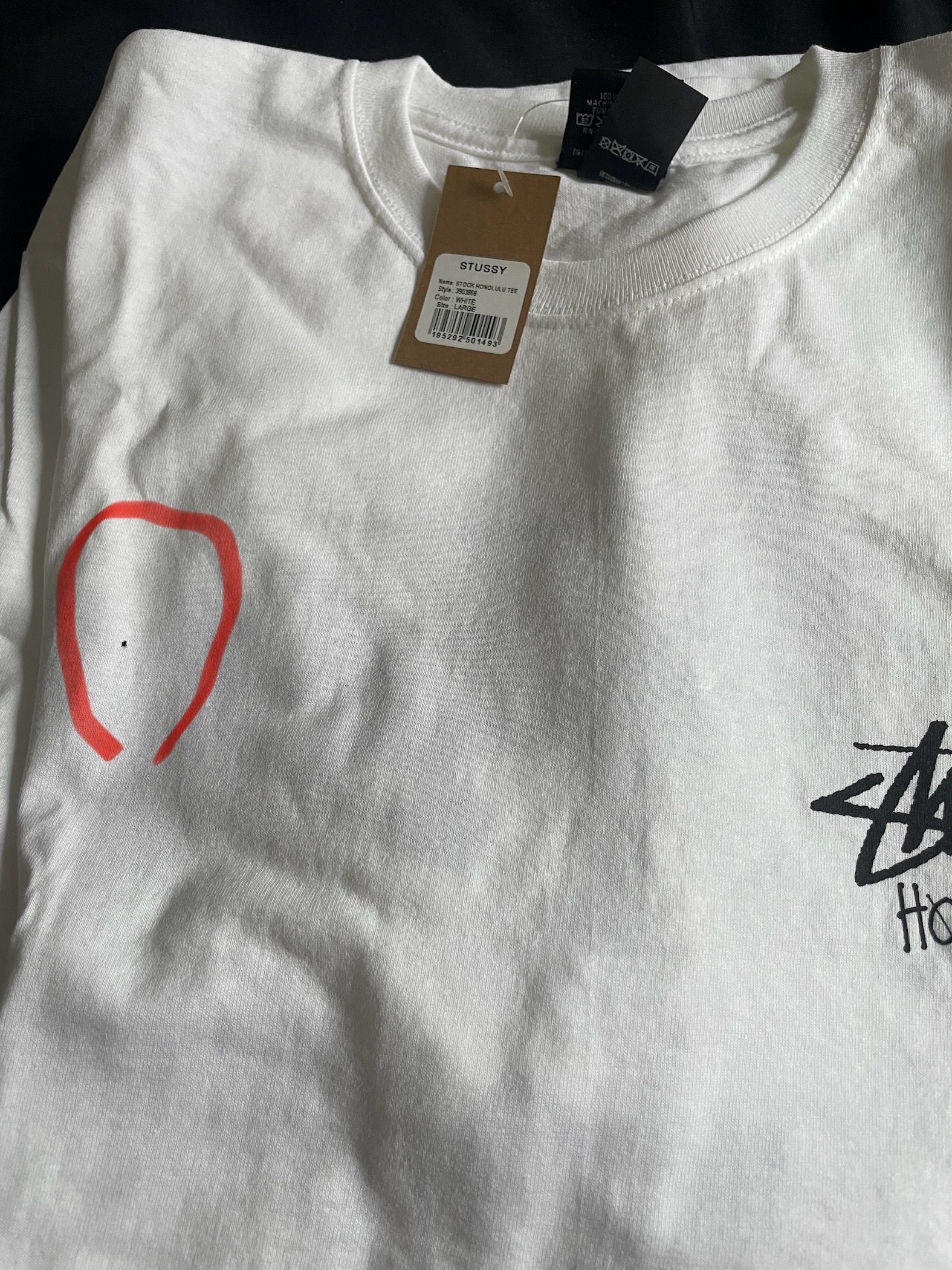 Stussy Stock Honolulu Tee "White"
