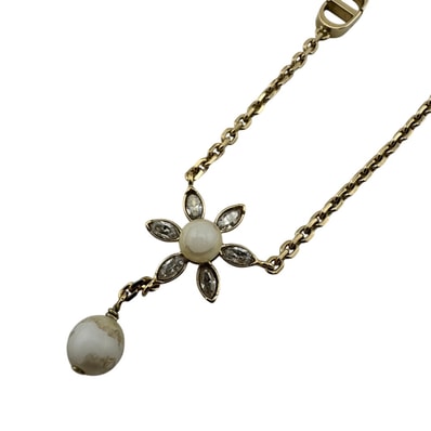 ディオール Dior ネックレス フラワーモチーフ Dior in Bloom ゴールド