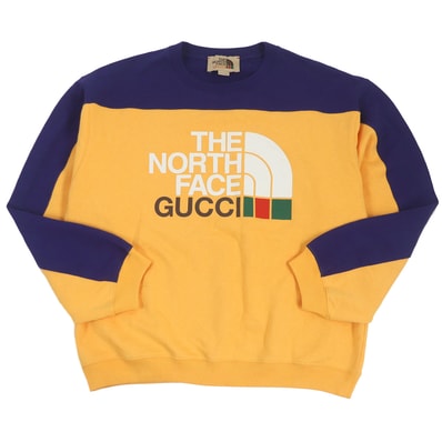 【ドンドン見直し】美品 グッチ×ザ・ノースフェイス スウェット メンズ M