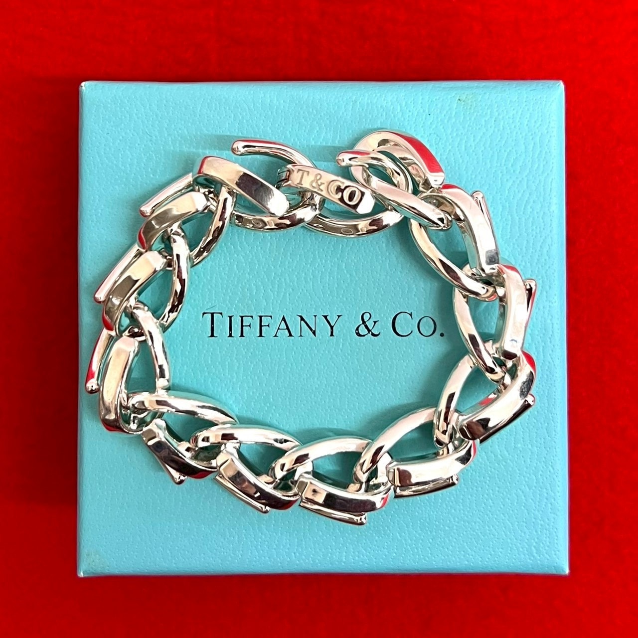 TIFFANY&Co. ティファニー フォージ ラージ リンク シルバー925 ブレスレット シルバー
 46921
