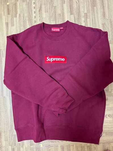 Supreme Box Logo Crewneck "Cardinal" (22FW)