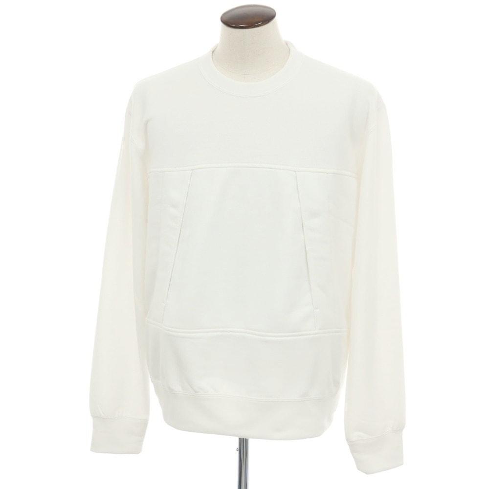 【中古】コムデギャルソン オムドゥ COMME des GARCONS HOMME DEUX 2025年秋冬 ポリエステル クルーネック スウェット ホワイト【サイズXL】【メンズ】