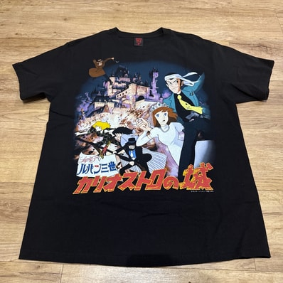 Geeks Rule x Lupin the Third The Castle of Cagliostro Silkscreen Printing T Shirt vol.02 "Black"