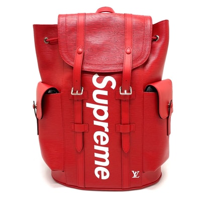 ルイヴィトン LOUIS VUITTON エピ クリストファーPM バックパック M53414 ルイヴィトン×シュプリーム リュックサック エピレザー レッド 未使用