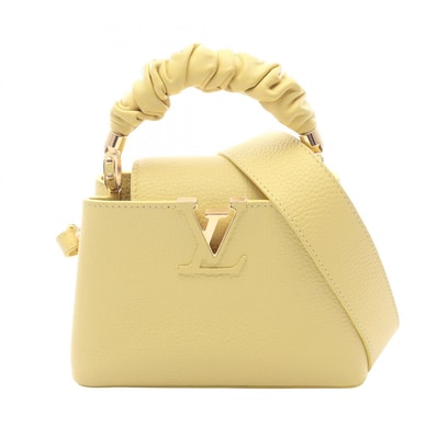 ルイ・ヴィトン LOUIS VUITTON カプシーヌ MINI ハンドバッグ バッグ レザー トリヨンレザー レディース イエロー系 M58586 【中古】