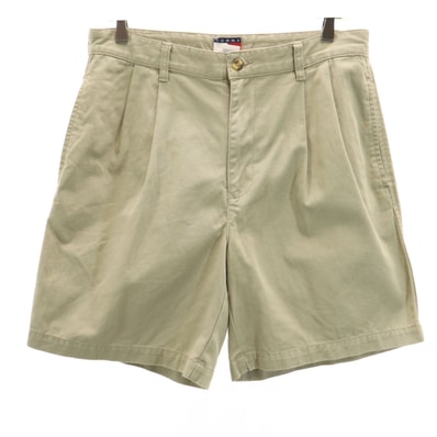 TOMMY HILFIGER トミーヒルフィガー 90s オールド フラッグタグ チノショートパンツ W33 ベージュ