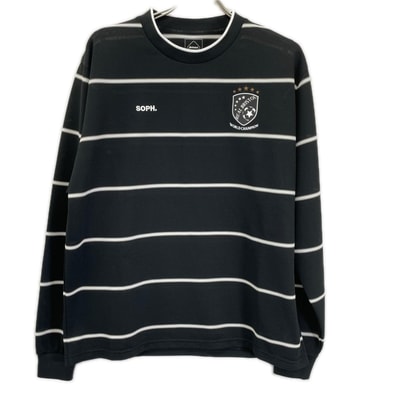 エフシーリアルブリストル ブラック CHAMPIONS BORDER L/S GAME SHIRT M