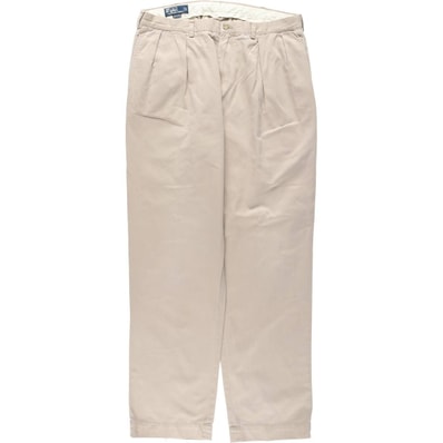 古着 ラルフローレン Ralph Lauren POLO by Ralph Lauren ANDREW PANT ツータック チノパンツ メンズw36相当/eaa656022
