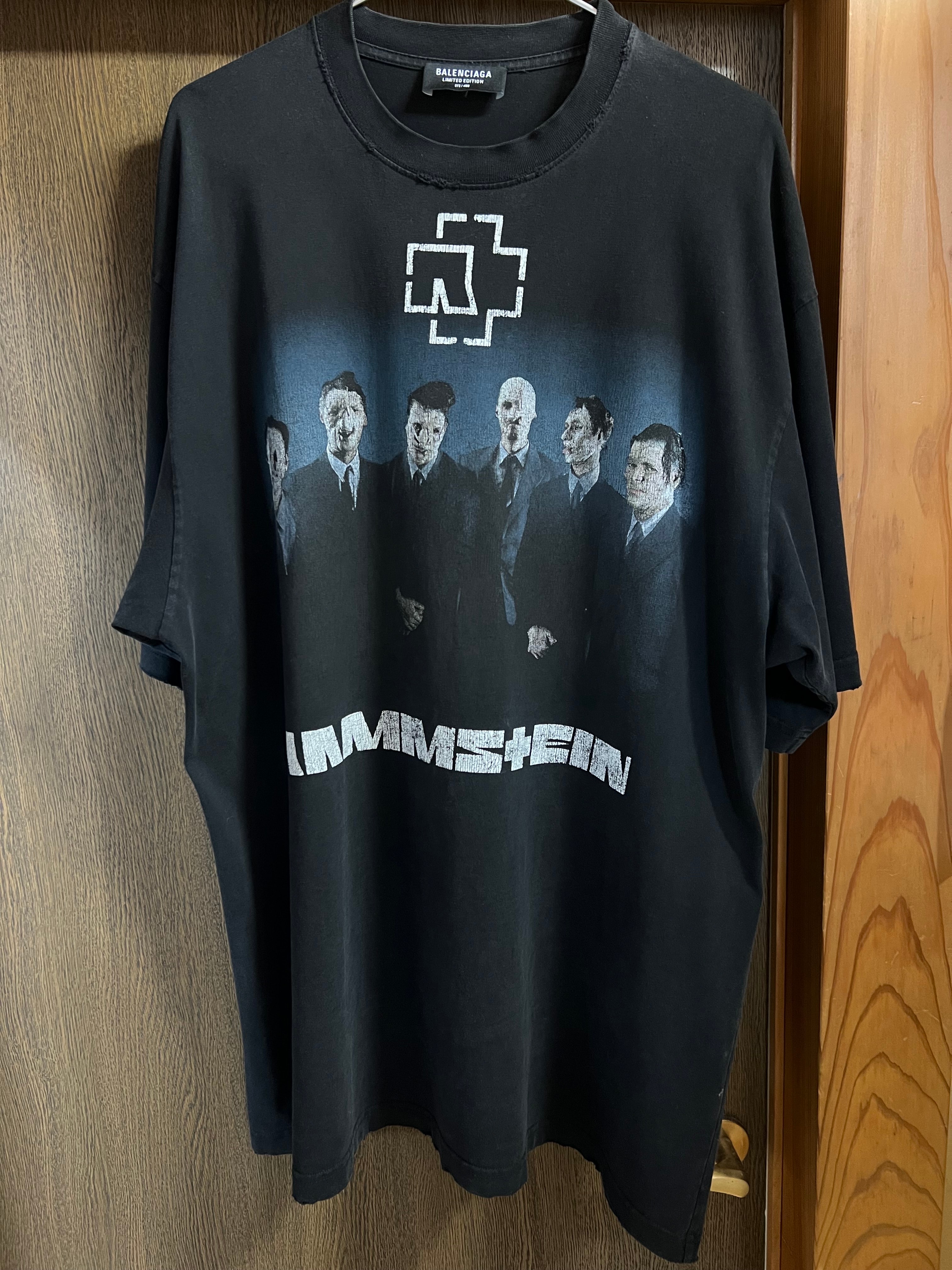 BALENCIAGA Rammstein Boxy Oversized Tee "Black"