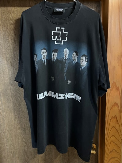 BALENCIAGA Rammstein Boxy Oversized Tee "Black"